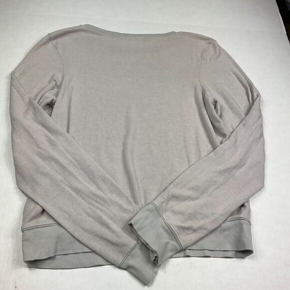 Widlfox Cozy Pullover Sweatshirt Gray Black Print Long Sleeve Soft Knit MEDIUM - Picture 9 of 10